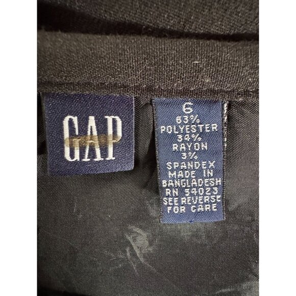 Gap Womens Black Embroidered Hem Midi Skirt Size 6 Polyester Rayon Spandex - Picture 11 of 16